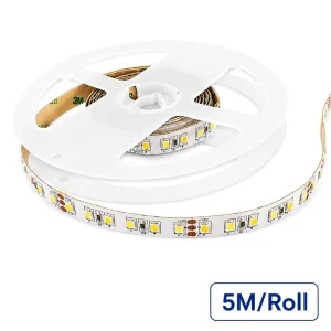8mm CCT Dimmable SMD2835 120LEDs/m DC12V Safe Voltage Double Layer Copper IP20 LED Strip for Commercial Lighting