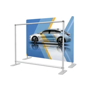 8x8ft Double Sided Advertising Stand Backdrop Custom Logo Sign Banner Wall Portable Standing Banners with Stand