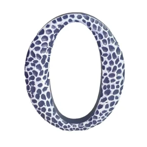 9 Inch Blue Resin Craft Hammered Letter Wall Decor Resin Alphabet Letter Tabletop Decoration DIY Decor
