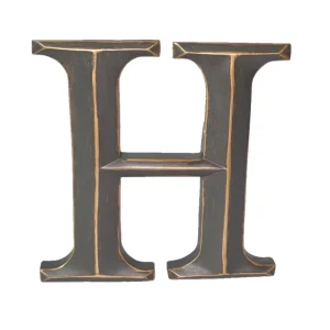 9 Inch DIY Decor Black Resin Alphabet Letter DIY Polyresin Letter Wall Decor Craft Wall Plaque