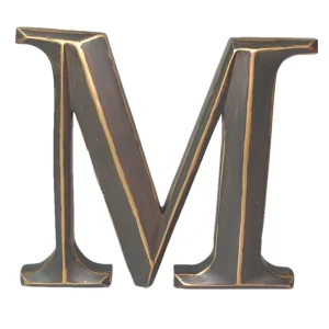 9 Inch DIY Decor Black Resin Alphabet Letter DIY Polyresin Letter Wall Decor Craft Wall Plaque