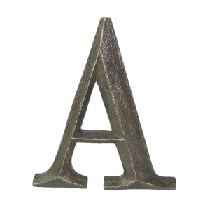 9 Inch Resin Craft Wall Mount Cast Iron Effect Resin Bronze Letters Wall Decor Tabletop Decoration DIY Letter Decor
