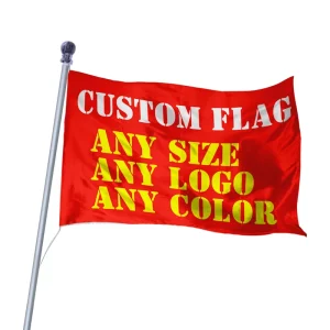 90*150cm Custom Logo Printing Promotional Flags 3*5ft Polyester Country Advertising Flag