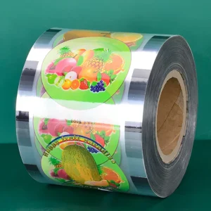 90/95 Caliber Printed Fruits Logo Sealing Film for Takeaway Package Milk Tea Soybean Milk Plastic Cup Sealing Film