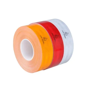 983D Car Anti collision Strip Truck Red White Warning Highlighted Special Car Sticker Reflective Tape