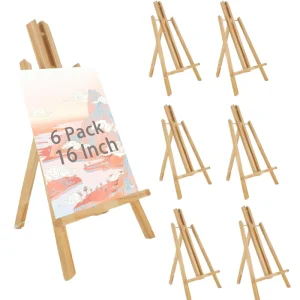 9x16inch Mini A Frame Artist Painting Easel Folding Pine Wood Natural Durable Display Table Set Canvas Boards