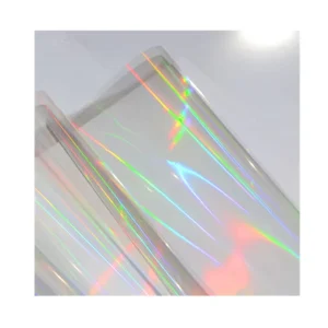 A Grade 25mic Glossy Holographic Bopp Hot Lamination Film with Dots Pattern