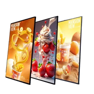 A1 A2 A3 A4 Customized Advertising Ultra Thin Aluminum LED Light Boxes 3000 Lumens Rectangle Menu Poster Frame