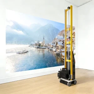 A2 All-Weather Wall Printer 3D Wheeled UV Inkjet for Large Format Printing with DX7 Printhead and Lightweight Foldable Design