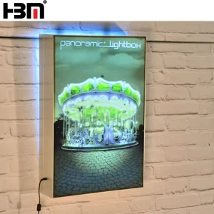 A2 Ultra Thin 40mm Depth Single Sided Aluminum Frame Fabric Poster Advertising LED Light Box