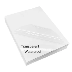 A4 A3 8.5″x11″ Inkjet Vinyl Sticker Paper Custom Transparent PVC Paper Waterproof Stickers Paper