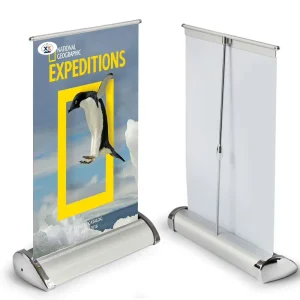 A4/A3/A2 Aluminum Roll up Banner Stand Outdoor Display Retractable Poster Standing Banner for Business Promotion
