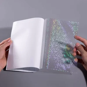 A4 Lamination PVC PE PET Self-Adhesive Clear Translucent Fine Dot Holographic Hologram Cold Laminating Film