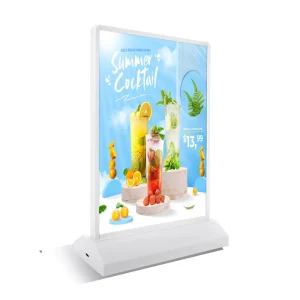 A4 Rechargeable Desktop Display Magnetic Ultra Thin LED Advertising Sign Acrylic Double Side A4 Led Light Box