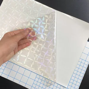 A4 Self Adhesive 3D Cold Lamination Film High Gloss BOPP Material Softness Blow Molding for Photo Frame 50cm Width