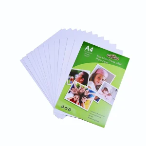 A4 Self Adhesive Inkjet Photo Stick Paper 135gsm Glossy White A4 Back Glued Photo Paper for Custom Stickers and Label
