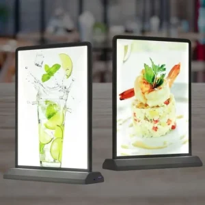 A4 USB Aluminum Poster Frame Snap Ultra Thin Double Sided Menu Light Box Display