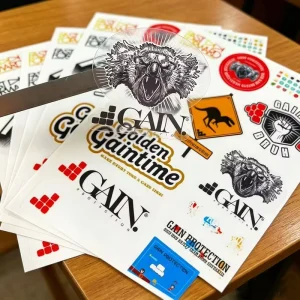 A5 A6 Full Colour Printing Waterproof Transparent Sticker Sheet Custom Logo Kiss Cut White Vinyl PVC Label Sticker Sheet
