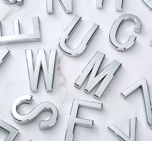 ABS Plastic Alphabets Vehicle License Plate Characters Lettering Automobile Letters Numbers for Car Number Plates