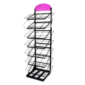 APEX 7 Layer Metal Door Mat Display Stand Easy Install Floor Standing Display Rack