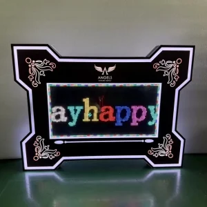 APP Digital Screen Message Board LED Sign LED Bottle Glorifier Illuminated Acrylic Display Stand Racks for Party