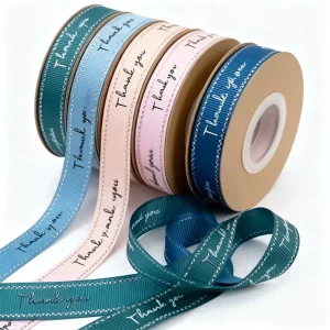 Accept Custom Printed 100% Polyester Satin Ribbons 38 mm Single Face Gift Ribbon Roll for Gift Wrapping With logo