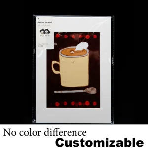 Acid free Cardboard Framed A4 Poster with Photo Illustration Print Art Giclee Decorative Painting for Promotion