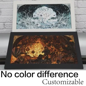 Acid free Cardboard Framed Printed Poster Illustration Print Art Giclee Decorative Painting Celebrity Photo