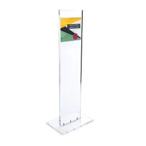 Acrylic 4S Car Store Shop Restaurant Menu Board Floor Stand Display Lucite A3 A4 A5 Brochure Sign Holder Floor Display Rack