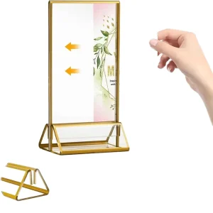Acrylic A4 A5 Triangle Vertical Table Numbers Display Stand Menu Sign Holder