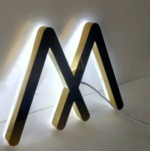 Acrylic Backlit Alphabet Lettering Signs Outdoor Led Decor Advertising Backlit Letters 3d Channel Letter Lights Sign