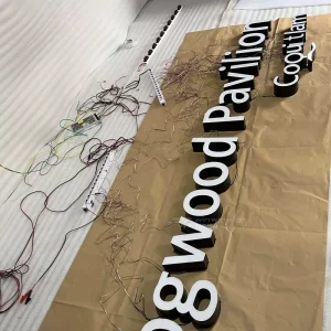 Acrylic Front Lit Logo Letters for Commercial Storefronts