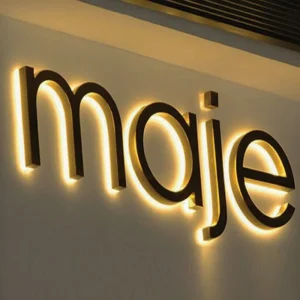 Acrylic LED Backlit Custom Borderless Mini Letters Signboard for Bar with Touch Control IP65 Waterproof
