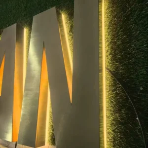 Acrylic Logo Letters LED Backlight Outdoor Business Signs Backlight Luminous Character Sign Light for Wall Advertising