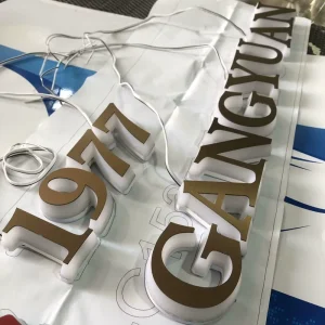 Acrylic Luminous Mini Letters with Lights Company Logo Signboard Billboard