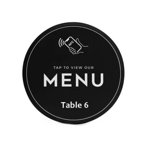 Acrylic NFC Menu Signs Custom Acrylic NFC Table Menu Pad Acrylic NFC Menu Sticker NFC Menu Plate Cards Acrylic NFC Menu Stands