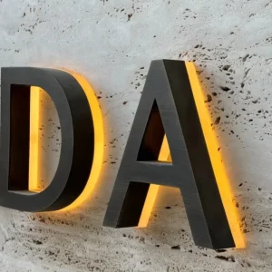 Acrylic Paint Baked Backlit Custom Color Illuminated Letters for Advertising Signs Taxi Mall Car Companies Hospitals