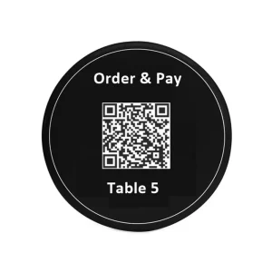 Acrylic QR Code Menu Signs Custom Acrylic QR Code Table Menu Acrylic QR Code Table Number Menu Sticker Acrylic QR Menu Stands
