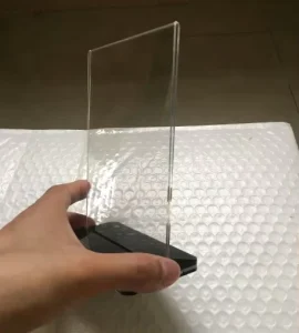 Acrylic Sign Holder Table Menu Stand T Shape With Base