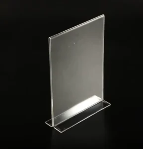 Acrylic Sign Stand Table Menu Price Tag Sign Holder Acrylic Brochure Paper Poster Display Stand Price Holder Sign Display Holder