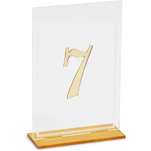 Acrylic Table Number Signs Stand for Wedding Party Ceremony