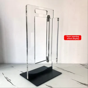 Acrylic Transparent Countertop Smart Door Lock Display Rack for Fingerprint Digital Lock Waterproof Lock Display Stand