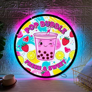Acrylic Ultra thin Crystal Lightbox Wall Decoration Advertising Light Board Milk Tea Shop Restaurant Sign Design