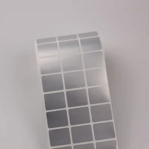 Adhesive Blank PET PVC Barcode Labels Matte Silver white Thermal Transparent Sticker Polyester Glossy Waterproof Label Custom