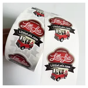 Adhesive Label Custom Printed Waterproof Vinyl Stickers Roll Labels Vinyl Stickers on Roll for Small Business