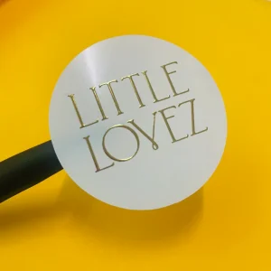 Adhesive Label Stickers Water Proof UV Vinyl Stickers With Hot Stamping Private Brand Logo Engraving