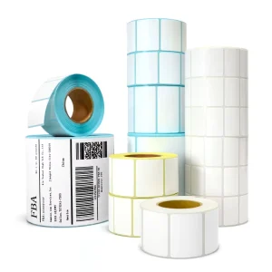 Adhesive Sticker Label 40x25mm 1000pcs Thermal Label Sticker Roll Waterproof