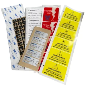 Adhesive Waterproof Durable Eco Friendly Heat Resistant Custom Label Stickers Custom Colors Transparent PVC Film for Industrial