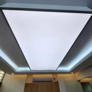 Adjustable Color LED Lighting PVC Soft Film Ceiling White Transparent Stretch Ceiling PVC Fabric for Office Corridor