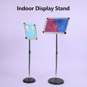 Adjustable Height Aluminum Display Stand A3 A4 Smart Indoor Outdoor Advertising for Showcase for Retail and Marketing